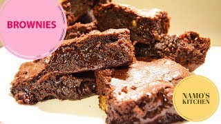 Brownies  Brownie Recipe  Fudgy Brownie  Oreo Brownie  By Namos Kitchen [upl. by Nnylrahc]