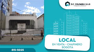 VENTA DE LOCAL EN CHAPINERO  BOGOTÁ [upl. by Nyrek]