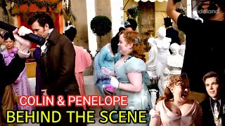 Bridgerton Season 3 Penelope and colin Funniest Behind the Scenes and BloopersNicola Coughlan Luke [upl. by Ydoow]