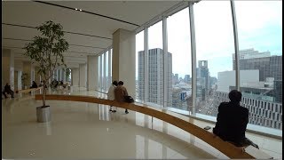 Osaka Umeda Hankyu Building Sky lobby and Huge elevator 4K POV [upl. by Wieren733]