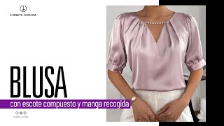 BLUSA con ESCOTE COMPUESTO en V Patronaje 👉 LisseteOchoa L8A AltaCostura AltaCosturaAdictas [upl. by Evannia124]