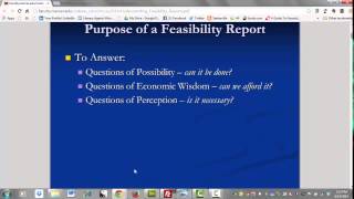 Intro to Feasibility Reports [upl. by Buote759]