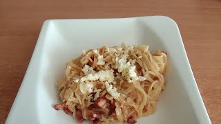 SPAGETTI CARBONARA ZA 5 ZŁ [upl. by Nikolos]