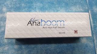 Anaboom serum  Anaboom Anti hair fall serum use side effects hair growth benefit review hindi [upl. by Hoem]