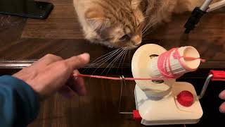 How to use a yarn winder [upl. by Airebma]