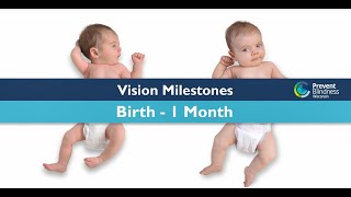 Childrens Vision Milestones Birth  1 Month [upl. by Noorah]