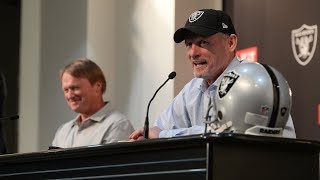 GM Mike Mayock Coach Gruden recap Day 1 of the 2019 NFL Draft [upl. by Lepper]