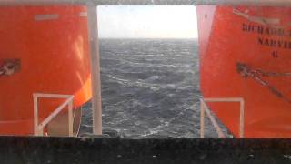 Hurtigruten  Blick aus Kabine 620 auf der MS Richard With am 17032011 [upl. by Hoag]