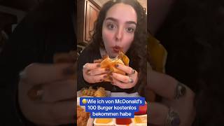 😅Wie ich von McDonald’s 100 Burger kostenlos bekommen habe furdich lustig fy prank ayliva [upl. by Poland]