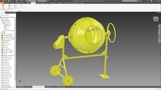 INVENTOR 2019  CONCRETE MIXER  ASSEMBLY [upl. by Spike]