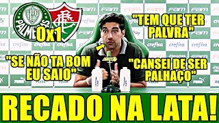 COLETIVA DE ABEL FERREIRA APÓS PALMEIRAS X FLUMINENSE [upl. by Manwell]