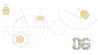 13 Sechskantpyramide Konstruktion einer Abwicklung [upl. by Neisa]