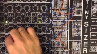 Pure sound from Tinysizer  a complete mini analog modular synthesizer system HD Quality [upl. by Einafats257]