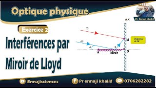 Interférences à laide de miroir de Lloyd exercice 2 [upl. by Cullan148]