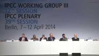 IPCC  Press Conference  April 13th 2014 [upl. by Llecram]