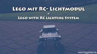 Lego® Technic 4x4 offroader with rc lighting system [upl. by Lunette]