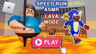 SHIN SONIC TAPES escape UPGRADE BARRYS PRISON LAVA MODE ROBLOX OBBY LIVE STREAM [upl. by Esmerolda]