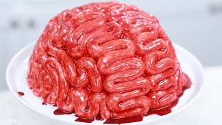 HOW TO MAKE A BRAIN CAKE  NERDY NUMMIES [upl. by Knut]