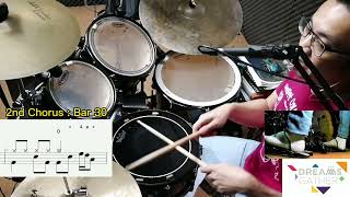 展開屬天的翅膀 Drum Cover By Andy  鼓谱教程视频分享 [upl. by Birk]