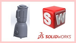 Solidworks tutorial軟件教學 16 P3 SMEG Blender攪拌機 [upl. by Netsuj]