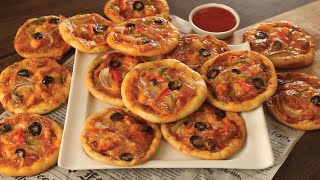 Mini Pizza Recipe 😋 By Chef Hafsa [upl. by Liddle]