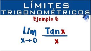 Límites Trigonométricos  Ejemplo 6  Tangente de x sobre x [upl. by Aiclef]