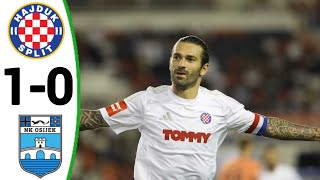 HNK Hajduk Split vs NK Osijek 10 All Goals and Extended Highlights [upl. by Atterol]