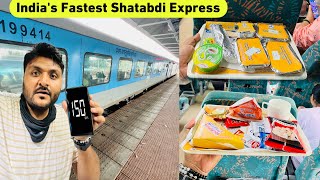 India’s Fastest Shatabdi Express Executive Class Journey  IRCTC food  Indian Railways [upl. by Yrrap758]