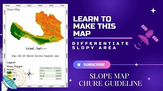 Create a slope map according to chure guideline  Nepal  West Rapti River Basin Slope division map [upl. by Lleinad]