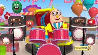 Humpty Train Party with Fruits Song in Hindi  Humpty the Train Fruit Song Party in Hindi [upl. by Ihcur]