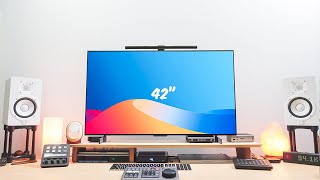 Switching to a 42 inch LG C3 OLED TV as a monitor [upl. by Razaile]