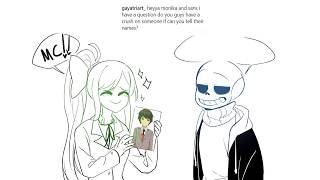 Ask Sans and Monika Ask Dokitale S4 Pt 2 [upl. by Tempa]