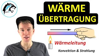 WÄRMEÜBERTRAGUNG – Wärmeleitung Konvektion Wärmestrahlung  Übersicht [upl. by Oniluap]