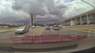 Drive around Brasilia Brazils Monumental Axis  Architecture Oscar Niemeyer Dashcam timelapse [upl. by Scrivens]