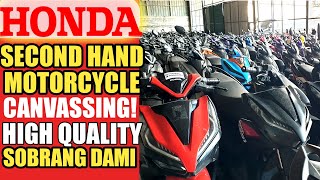 HONDA MOTORCYCLE REPO  SECOND HAND MOTORCYCLE CANVASSING  PRESYUHAN NG MURANG HONDA MOTORCYCLE [upl. by Enylcaj217]