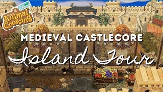 MEDIEVAL CASTLECORE ISLAND TOUR  Animal Crossing New Horizons [upl. by Ateikan]