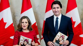 Reports Justin Trudeau Chrystia Freeland at odds over GST holiday tax break 250 cheques [upl. by Ettenirt]