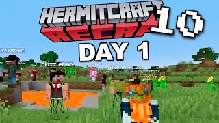 Hermitcraft RECAP  Season 10 DAY 1 [upl. by Brick]