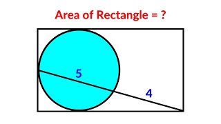 Find the area of the rectangle  A Very Nice Geometry Problem  Math Olympiad [upl. by Aidnyc]