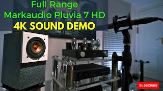 Markaudio Pluvia 7 HD  4quot DIY Full Range Speaker Sound Demo [upl. by Anigroeg555]