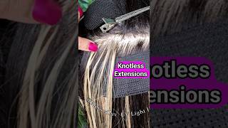 First Ever Seamless Hair Extension 💜 UV Light Hair [upl. by Lekym943]