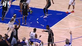 Dennis Schroder PUSHES Mike Conley after made 3 late in 4th Qtr 🤔 [upl. by Nidak472]