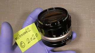 How to DEclick a NikkorO 12 f35mm to use as a Cine lens [upl. by Sirronal]