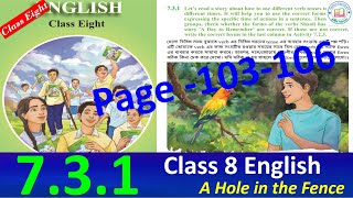 class 8 english chapter 731 page 103104105106 2024  english class 8 lesson 731 [upl. by Tnecillim]