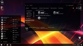 Windows 10 ultimate black glass theme [upl. by Ergener]