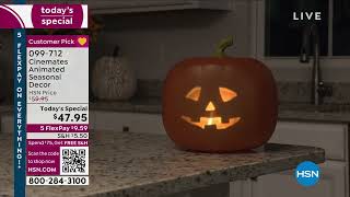 Cinemates Jabbering Jack Animated Pumpkin with Songs and [upl. by Irina]