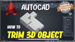 AutoCAD How To Trim 3D Object [upl. by Auguste65]