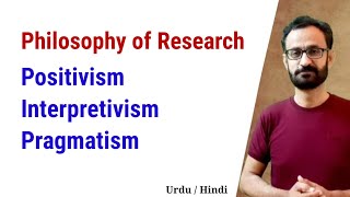 Philosophy of Research  Positivism  Pragmatism  Interpretivism [upl. by Lund787]