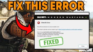 How to Solve DirectX Error 0x887A0005 0x887A0006 6068 D Modern Warfare 3 [upl. by Knighton]