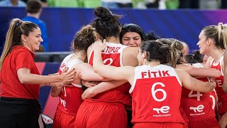 FIBA 2023 Kadınlar Avrupa Şampiyonası  Macaristan  Türkiye Maç Özeti [upl. by Rodolfo]